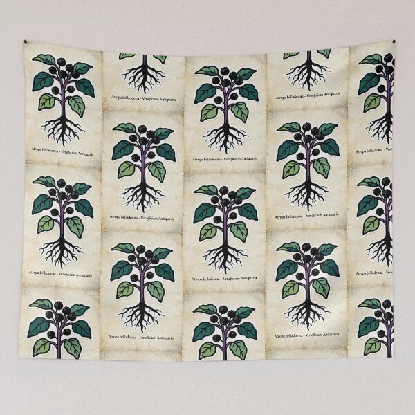 Item preview, Vintage Belladonna Print | Dark Academia Botanical Illustration | Scholar Decor designed and sold by JACI'S STORE.