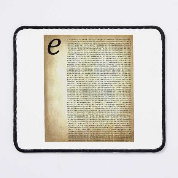 Item preview, Nerdy Vintage  Digits of e Euler's Constant Math Teacher Black Text Parchment designed and sold by MathWare MathClips.
