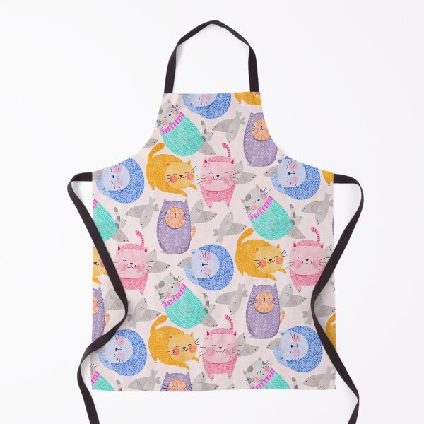 Item preview, Tuna Cats Illustrated Pattern designed and sold by Monie Illustrates.
