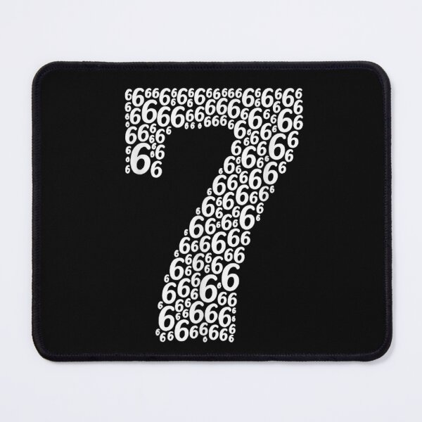 Item preview, Number Seven Made From Sixes Minimalist Typography Modern Art designed and sold by Daisy Grimes.