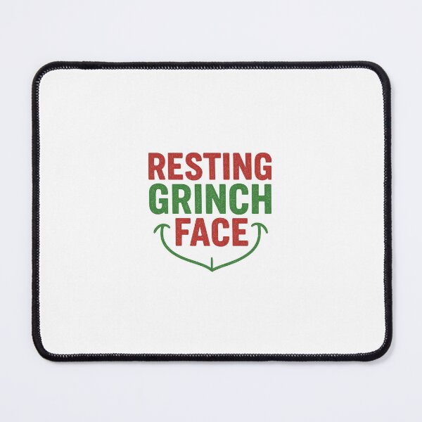 Item preview, Resting Grinch Face – Funny Vintage Christmas Design designed and sold by The Nostalgic Joke.