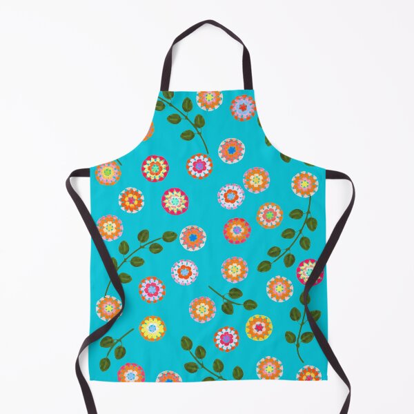 Item preview, Crochet Pattern Print Aqua Background designed and sold by EganStreet.