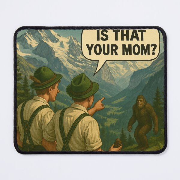 Item preview, Is That Your Mom? — Swiss Alps Bigfoot Spotting designed and sold by Cryptiko.