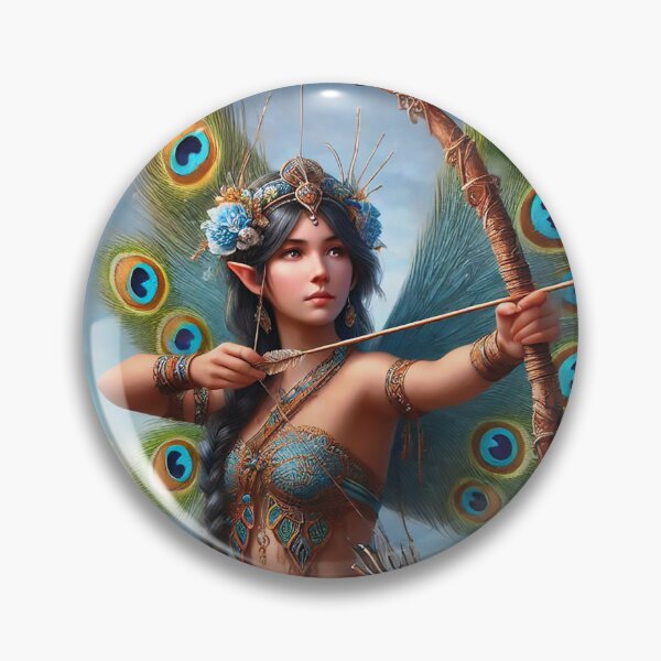 Item preview, The Peacock Goddess: Archer of Beauty designed and sold by WildlyAiyana.