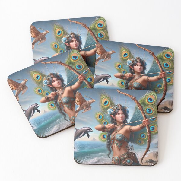 Item preview, The Peacock Goddess: Archer of Beauty designed and sold by WildlyAiyana.