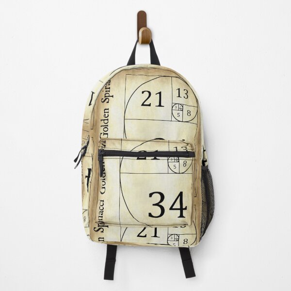 Item preview, Nerdy Vintage  Fibonacci Golden Spiral Math Teacher Black Text Parchment designed and sold by MathWare MathClips.