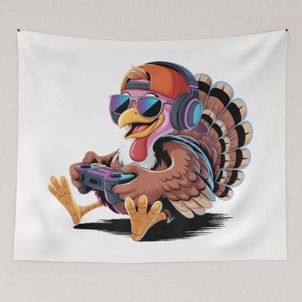 Item preview, Gamer Turkey Funny Thanksgiving Video Game Controller Console Player designed and sold by YubitaLeLe.