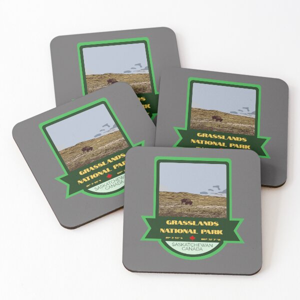 Item preview, Grasslands National Park Vintage Retro Sticker – Canada National Park Badge Design designed and sold by RouseDesigns.