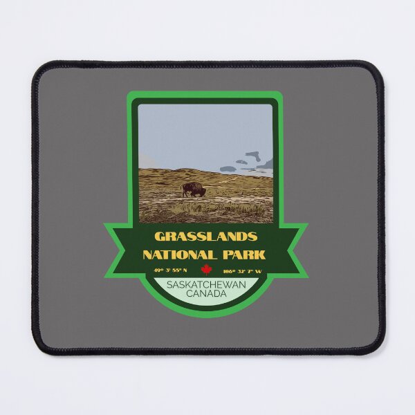 Item preview, Grasslands National Park Vintage Retro Sticker – Canada National Park Badge Design designed and sold by RouseDesigns.