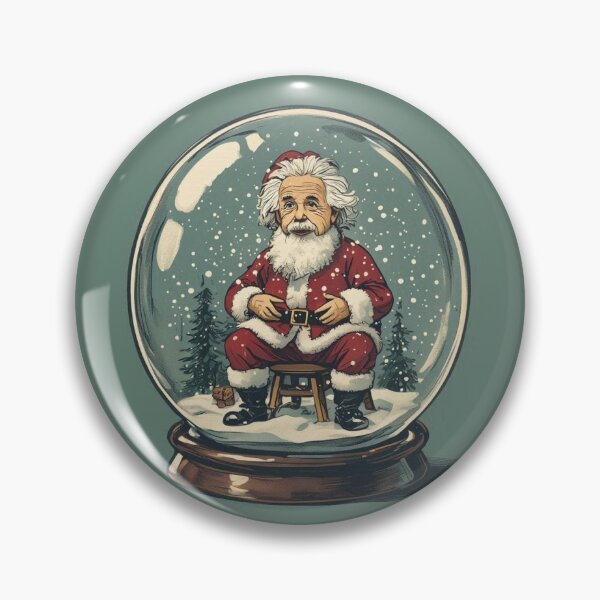 Item preview, Santa Einstein Snow Globe: The Physics of Christmas designed and sold by yPaladino432.