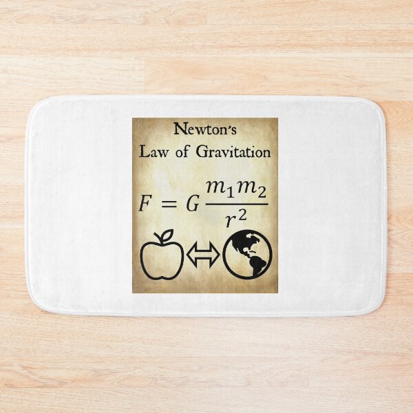 Item preview, Nerdy Vintage  Newton's Law of Gravitation Equation Math Science Teacher Black Text Parchment designed and sold by MathWare MathClips.