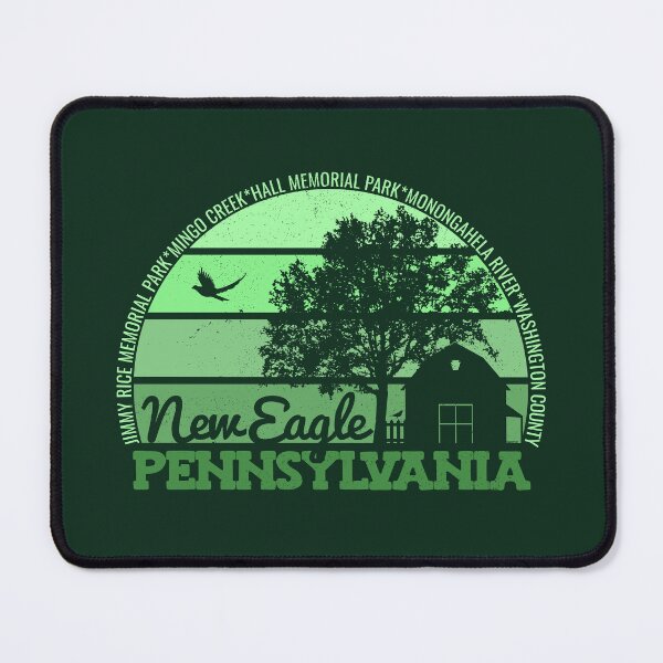 Item preview, New Eagle Pennsylvania Sunset Retro Vintage Local Pride Logo designed and sold by CRHPOD20.