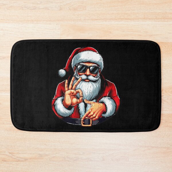 Item preview, Cool Santa Claus Sunglasses Okay Hand Sign Christmas Swag Art designed and sold by HuserPiri.