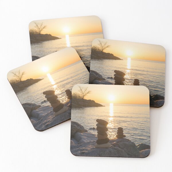 Item preview, Serene Sunrise Over Rock Stacks designed and sold by Georgia Mizuleva.