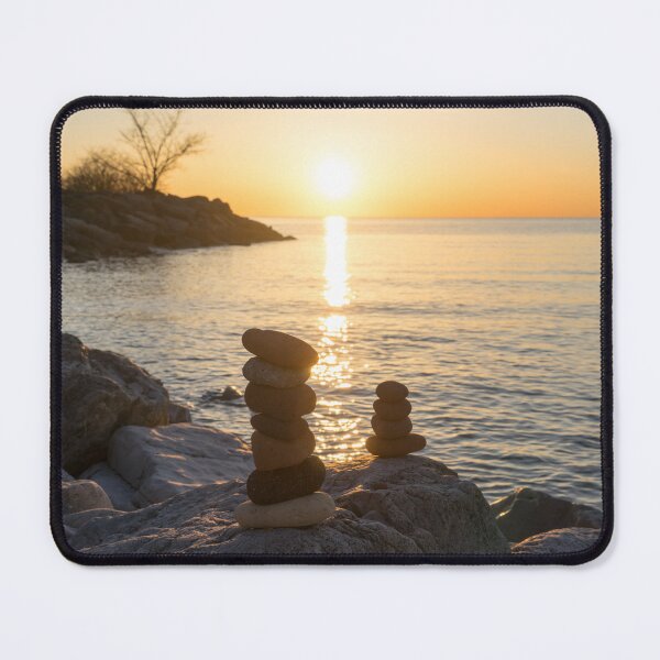 Item preview, Serene Sunrise Over Rock Stacks designed and sold by Georgia Mizuleva.