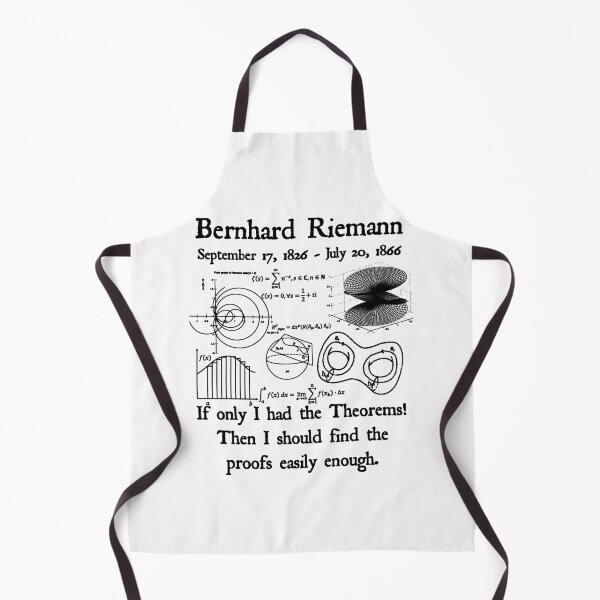 Item preview, Nerdy Vintage Bernhard Riemann I Only I had the Theorems Math Science Teacher Black Text designed and sold by MathWare MathClips.