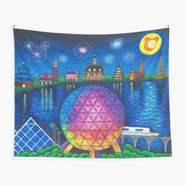 Starry Night Over Epcot Tapestry