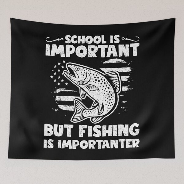 Item preview, Funny Fishing Quote - School is Important Shirt designed and sold by TinaMDedrick.