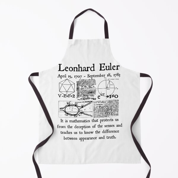 Item preview, Nerdy Vintage Leonard Euler Quote It is Mathematics that Protects Us Math Science Teacher Black Text designed and sold by MathWare MathClips.