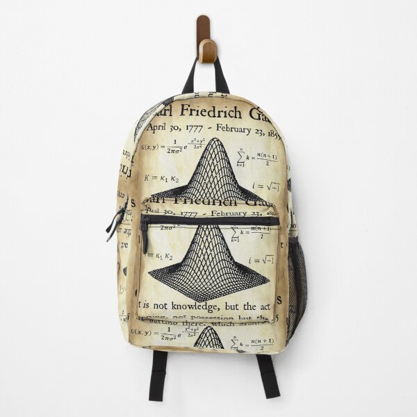 Item preview, Nerdy Vintage Carl Friedrich Gauss Quote It is not Knowledge but the Act of Learning Math Science Teacher Black Text Parchment designed and sold by MathWare MathClips.