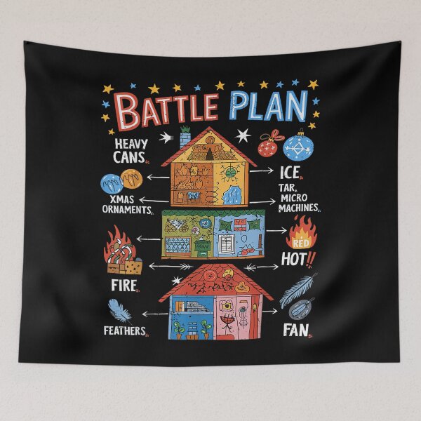 Item preview, Funny Battle Plan Christmas Home Kids Hand Dawn Alone Xmas  designed and sold by Casey Damian.