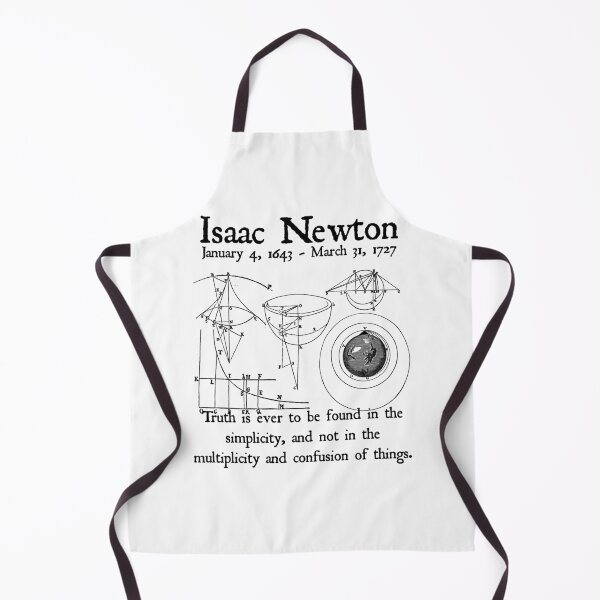 Item preview, Nerdy Vintage Isaac Newton Quote Truth is Ever to be Found in the Simplicty Math Science Teacher Black Text designed and sold by MathWare MathClips.