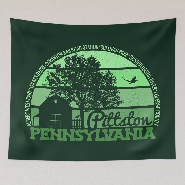 Item preview, Pittston Pennsylvania Sunset Retro Vintage Local Pride Logo designed and sold by CRHPOD20.
