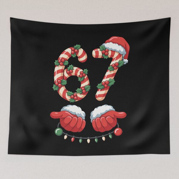 Item preview, 67 Christmas 6 7 Meme Pajamas Holiday Gen Alpha Slang designed and sold by merlinnears.