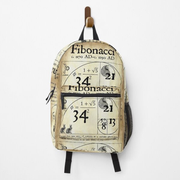 Item preview, Nerdy Vintage Fibonacci Quote Math Science Teacher Black Text Parchment designed and sold by MathWare MathClips.