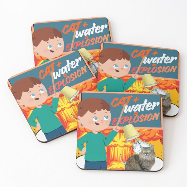 Item preview, Cat + Water = Explosion designed and sold by MableMATHis.
