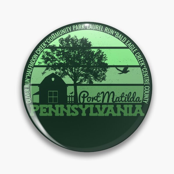 Item preview, Port Matilda Pennsylvania Sunset Retro Vintage Local Pride Logo designed and sold by CRHPOD20.