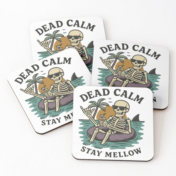 Item preview, Dead Calm Skeleton Relaxing in the Sunset designed and sold by RIPvanWnkle.