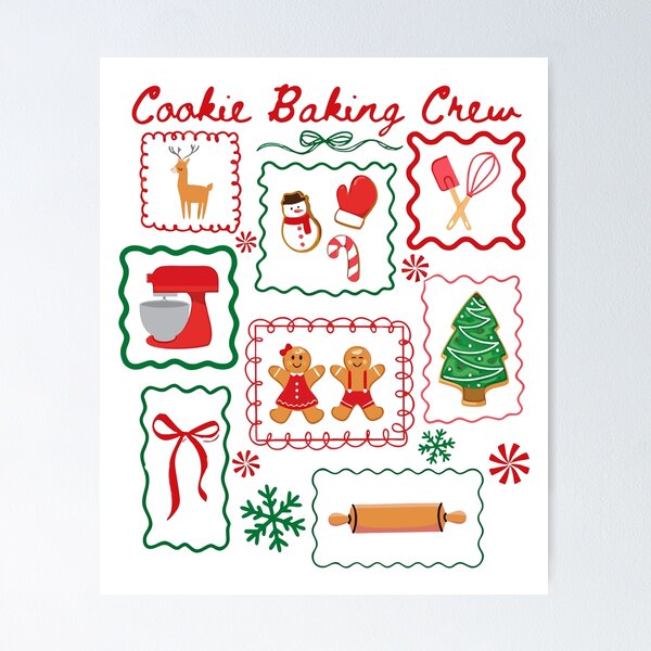 Item preview, Christmas Baking Crew Holiday Cookie Baking designed and sold by Steele-Art.