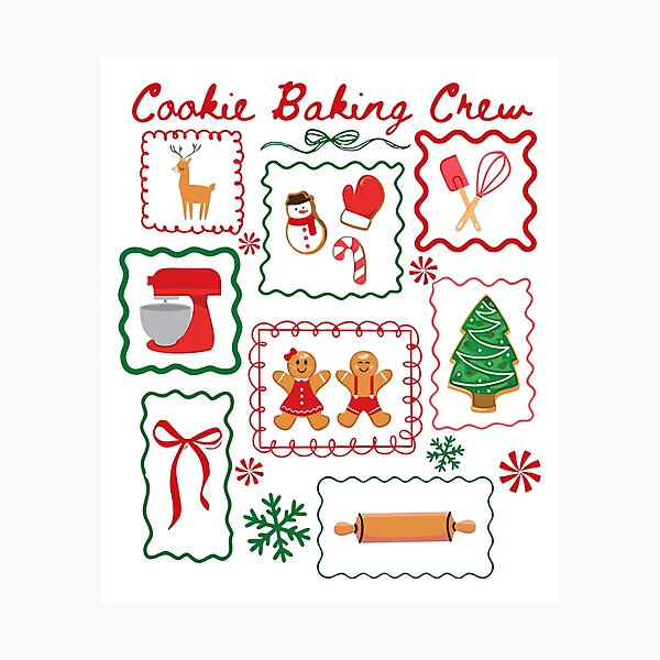 Item preview, Christmas Baking Crew Holiday Cookie Baking designed and sold by Steele-Art.
