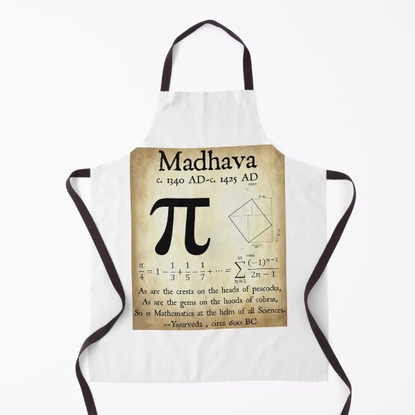 Item preview, Nerdy Vintage Madhava Quote Pi Day Math Science Teacher Black Text Parchment designed and sold by MathWare MathClips.