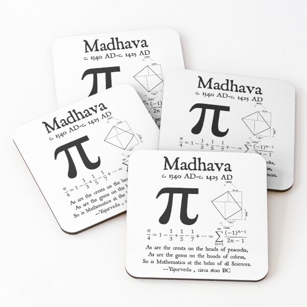 Item preview, Nerdy Vintage Madhava Quote Pi Day Math Science Teacher Black Text designed and sold by MathWare MathClips.
