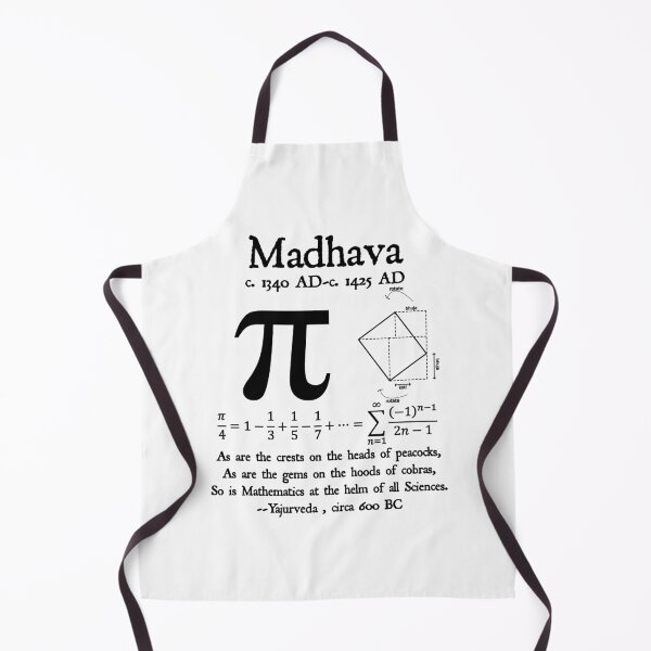 Item preview, Nerdy Vintage Madhava Quote Pi Day Math Science Teacher Black Text designed and sold by MathWare MathClips.