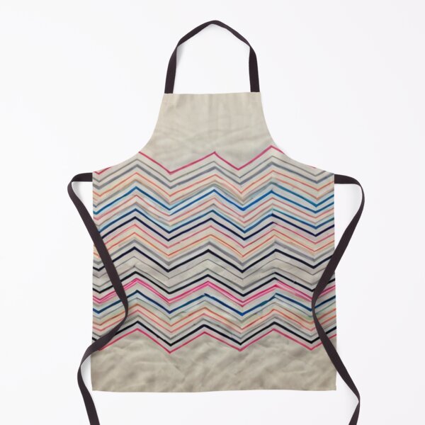 Item preview, Pastel chevron zigzag textile pattern on beige fabric designed and sold by SassyArtistry.