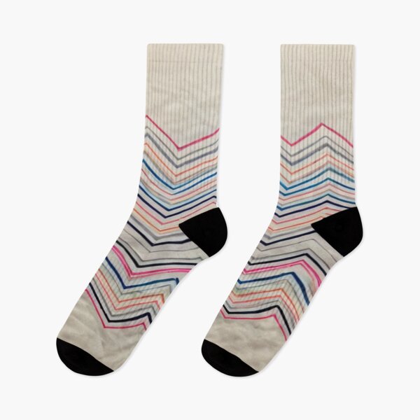 Item preview, Pastel chevron zigzag textile pattern on beige fabric designed and sold by SassyArtistry.