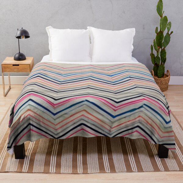 Item preview, Pastel chevron zigzag textile pattern on beige fabric designed and sold by SassyArtistry.