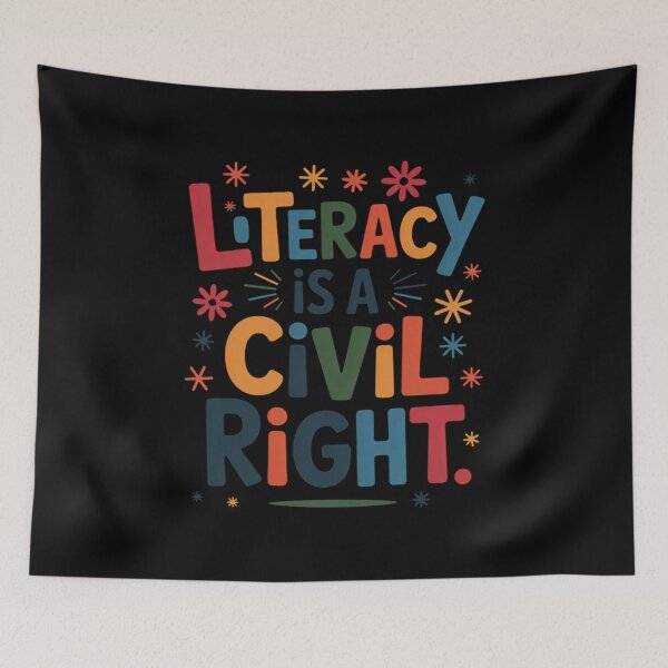 Item preview, Literacy is a Civil Right Teacher Reading Education  designed and sold by Belkisallen.