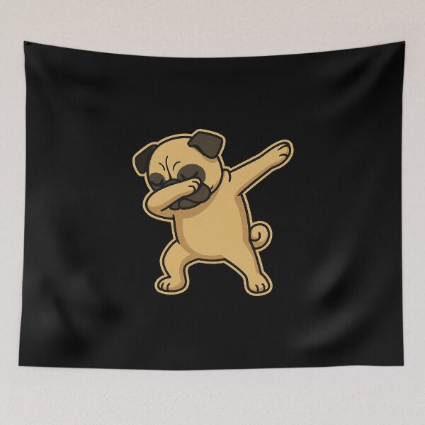 Item preview, Dabbing Pug - Pug Dab - Funny Dancing Dog Gift T-Shirt designed and sold by CraftedHome.