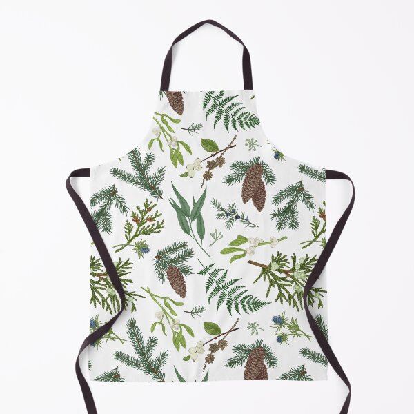 Item preview, Botanical Christmas Pine, Mistletoe, and Fern Pattern - Nature-Inspired Holiday Throw Pillow designed and sold by FestivityFinds.