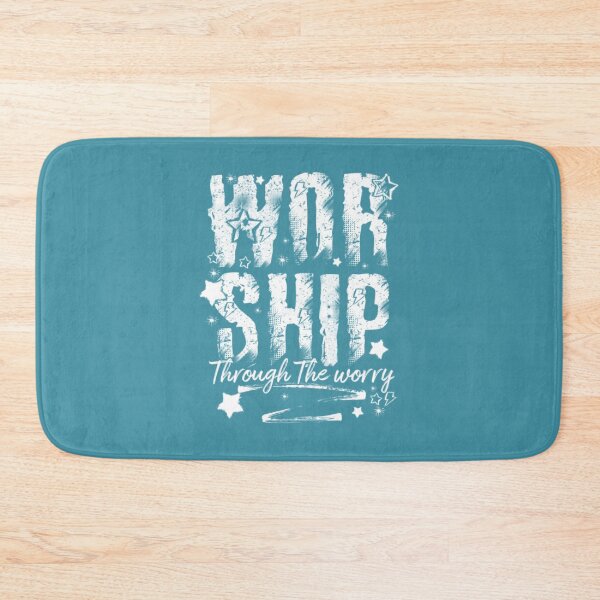 Item preview, Worship Through The Worry Retro Text designed and sold by Heavenmer.