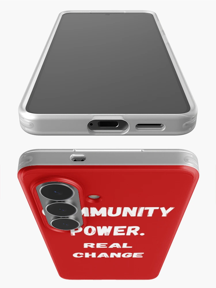 Thumbnail 3 of 4, Samsung Galaxy Phone Case, Community Power. Real Change designed and sold by Akira Design Store.