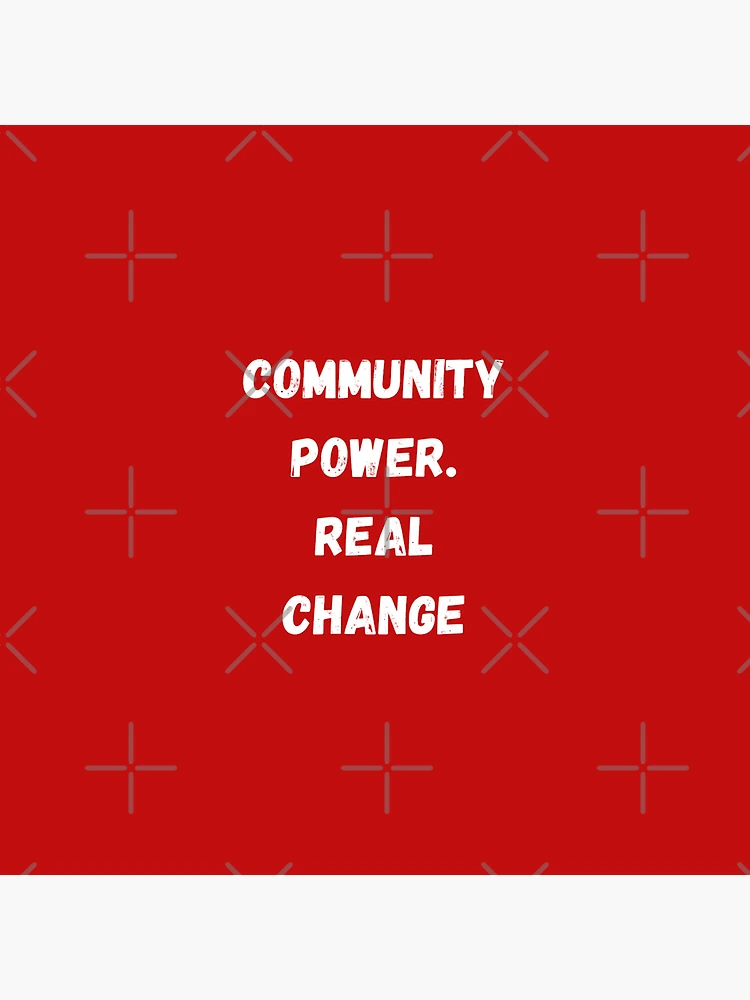 Thumbnail 4 of 4, Pillow, Community Power. Real Change designed and sold by Akira Design Store.