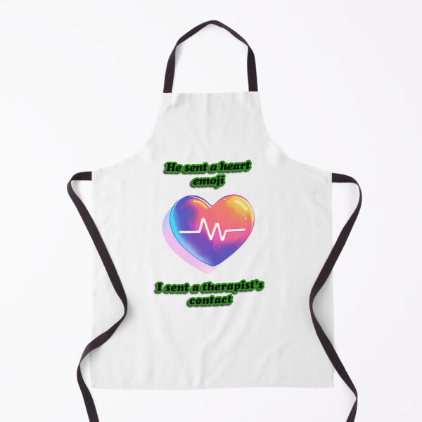 Item preview, “He sent a heart emoji. I sent a therapist’s contact.” Heart and ECG design designed and sold by TR_fairydesigns.