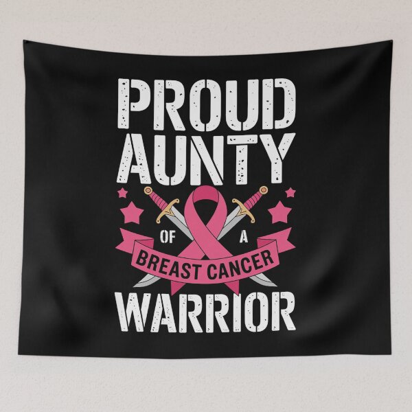 Item preview, Proud Aunty Of Breast Cancer Warrior Pink Awareness designed and sold by RayArmstrong.