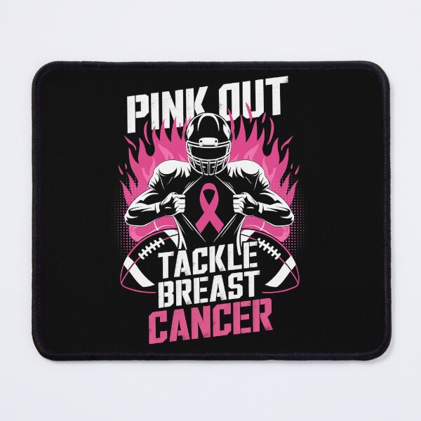 Item preview, Pink Out Tackle Breast Cancer Awareness American Football designed and sold by HaileyRobel.