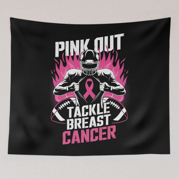 Item preview, Pink Out Tackle Breast Cancer Awareness American Football designed and sold by HaileyRobel.